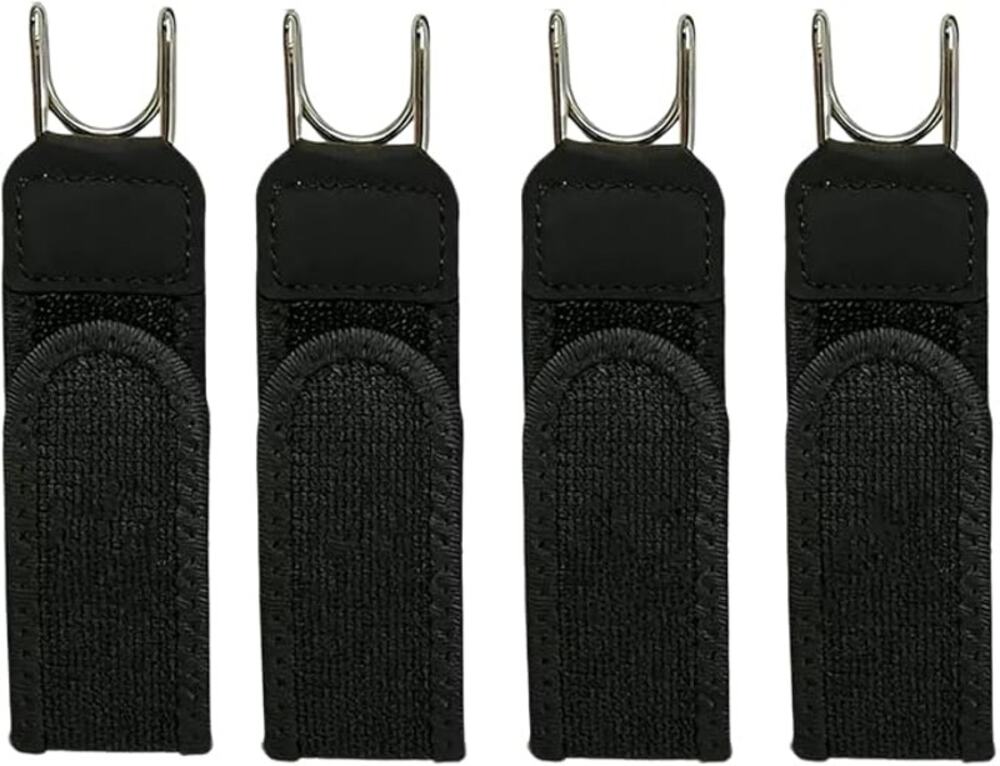 Buckle-free elastic belt for women and men 2 laps with a distance of 7"-14 " 4pk
